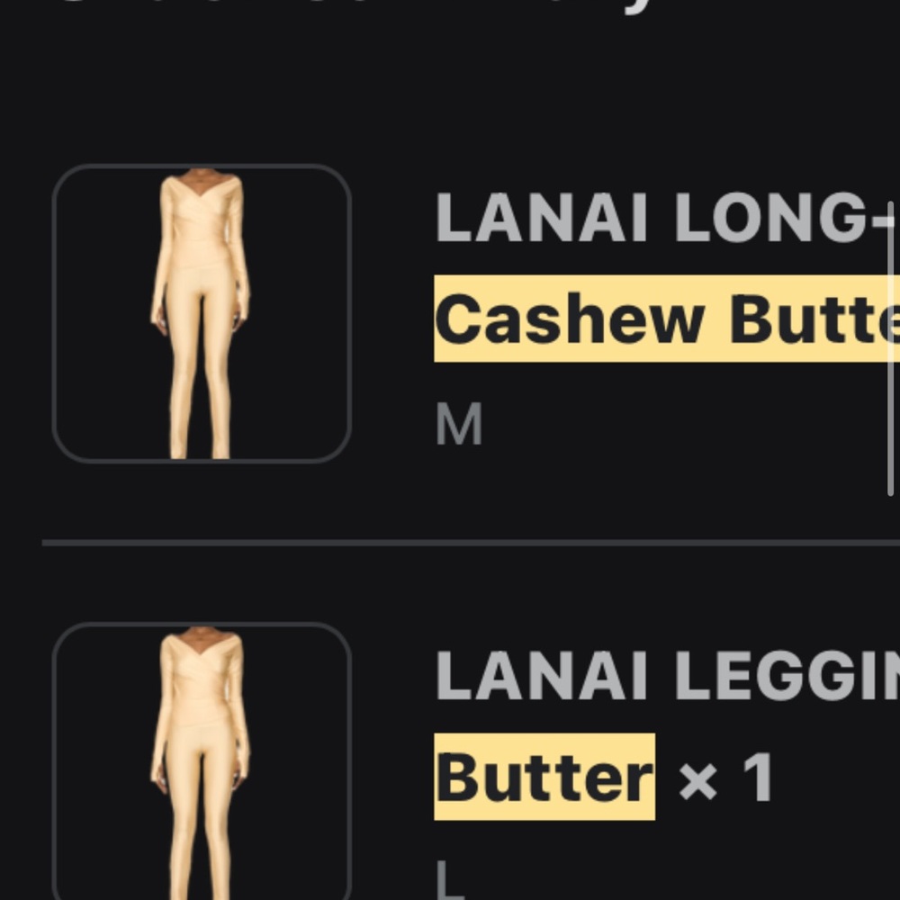 Coucoo Lanai Long-Sleeve Set in Cashew Butter